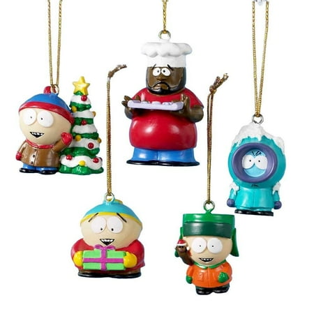 - South Park 5-Pack Christmas Tree Ornaments TV Cartman Presents Xmas Chef