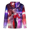 thumbnail image 5 of Unisex Harley Quinn Zip Up Hoodies 3D Printed Pullover Hooded Sweatshirt with Pocket for Mens Womens, 5 of 8