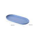 thumbnail image 3 of COM1950s Serving Tray, Serving Platter, Reusable Plastic Oval Tray, Stackable Space Saving Design, Multi Purpose Kitchen Dining Tray for Snacks Appetizers Desserts, 3 of 7