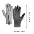 thumbnail image 3 of Winter Thermal Gloves for Men and Women, Waterproof Windproof and Non-Slip Gloves, Warm Touch Screen Gloves for Outdoor Running, Cycling, Driving （Gray）, 3 of 4