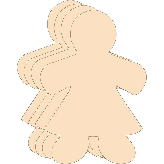 SHAPES ETC. Girl Single Color Super Cut-Outs- 8” x 10”