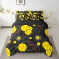 thumbnail image 2 of Manfei Gamer Baseball 7 Pieces Bedding Comforter Set,Sport Theme Full Bedding Set Lightweight,Ball Gamer Fitted Sheet Flat Sheet,Breathable Gaming Room Decorative,Reversible, 2 of 7