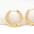 thumbnail image 4 of Bold Twist Huggie Earring 20mm, 4 of 6