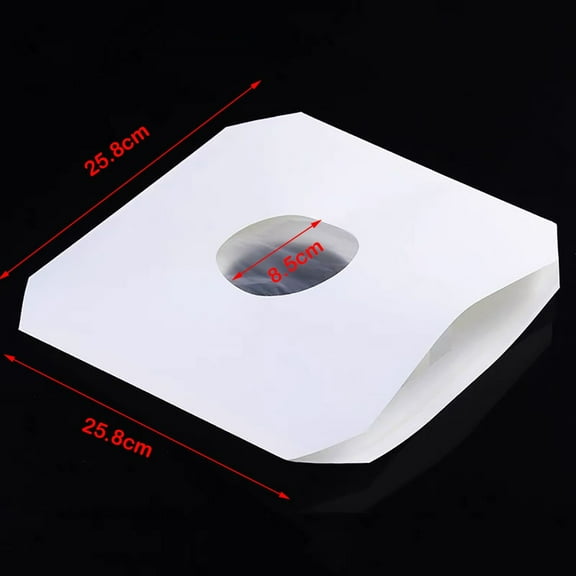 New White Resealable 7/10/12inch Vinyl Outer Sleeves Record Protection Vinyl Records Sleeve LP Record Cover 10INCH B