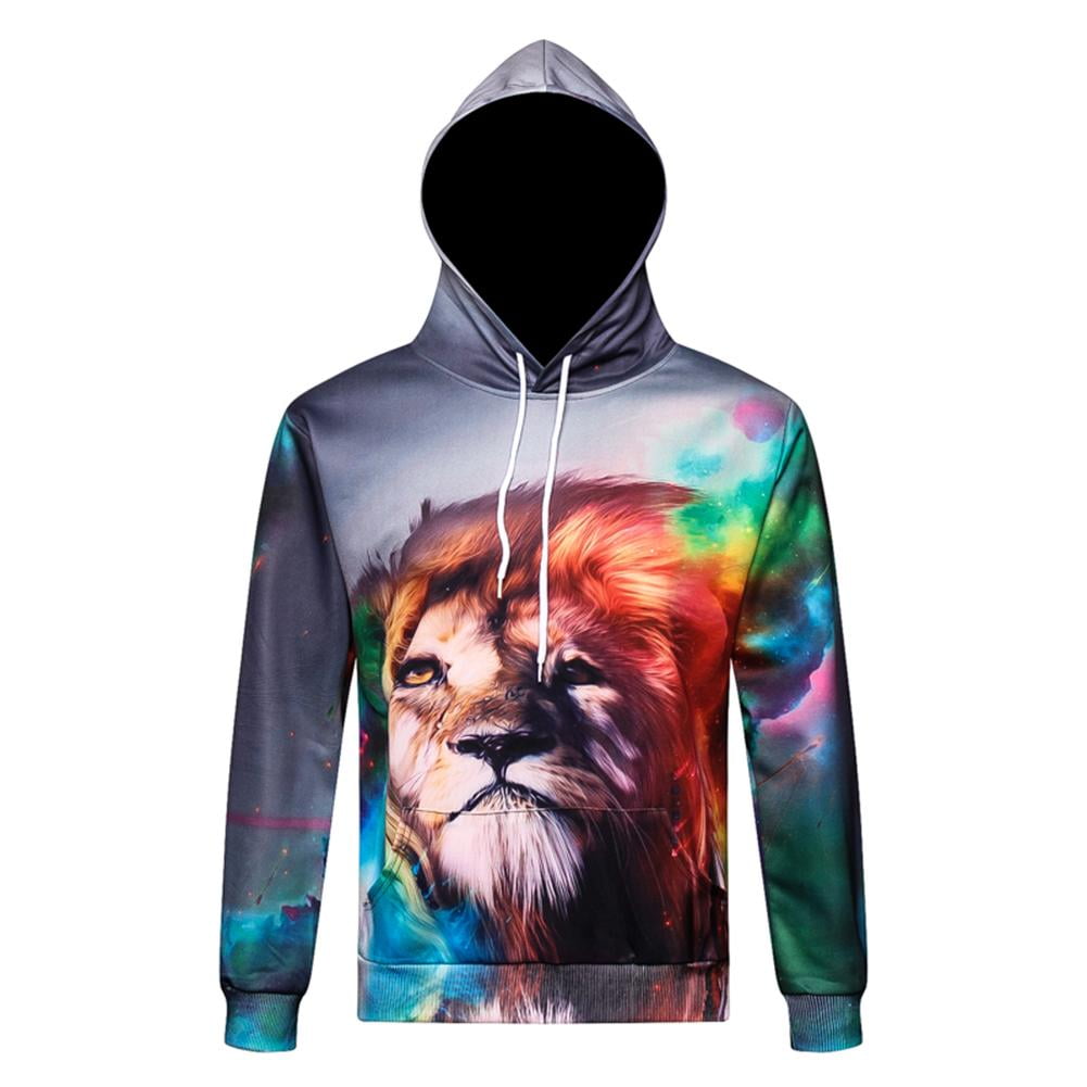 Rainbow Horse Digital Printing Hoodies For Men Women 3D Sweatshirts Hoody Hip Hop Pullovers