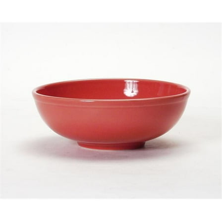 Tuxton China BNB-3503 Menudo-Salad Bowl 35 oz. - Cinnebar - 1 Dozen