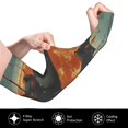 thumbnail image 3 of Sun Protection Arm Sleeves for Men Women, Halloween Bats Full Moon Sleeves to Cover Arms with Thumb Hole Cooling Sleeve, 3 of 6