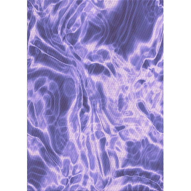 Ahgly Company Machine Washable Indoor Rectangle Transitional Bright Lilac Purple Area Rugs, 8' x 12'