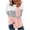 Pink, variant on VANLOFE Colorblock O-Neck Sweatshirt for Women Warm Women's Long Sleeve Sweatshirt Soft Sweatshirt XL Blue