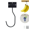 thumbnail image 4 of Shoreew Banana Hook 13LB Load-capacity Foldable Design Self-Adhesive Simple Installation Under-Cabinet Banana Hanger Storage Hook, 4 of 6