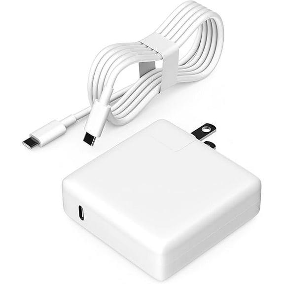 Sanlufa 87W Power Adapter for MacBook Air After 2018, Compatible with 13/14/15 Inch After 2016, USB C to USB-C Power Cord Supply