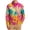 Pink Purple, variant on OHMZYZO Long Sleeve Button Down Shirts for Men Tropical Floral Print Hawaiian Shirt Casual Beach Vacation Blouse with Chest Pocket