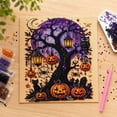 thumbnail image 6 of Halloween Beaded Pearl Art DIY Kit 7.9x7.9 inch Special Shaped Beads & Embossed Texture for Beginners Fall Home Decoration Seasonal Party Activity & Handmade Gift by MPOISVA, 6 of 7