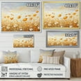thumbnail image 4 of Designart "Marigold Serenity In Subdued Yellow I" Flowers Floater Framed Canvas Wall Art, 4 of 5