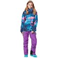thumbnail image 2 of Women's Ski Jackets and Pants Set Windproof Waterproof Snowsuit, 2 of 7