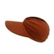 thumbnail image 3 of Sombreros de moda para mujer, visera solar, sombrero sólido ancho de verano, viseras de protección, gorra de playa con cola de caballo, sombrero para mujer, 3 of 4
