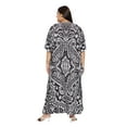 thumbnail image 7 of Gypsie Blu Women Long Kaftan Plus Size Casual Ladies Printed Maxi Dress Online, 7 of 7