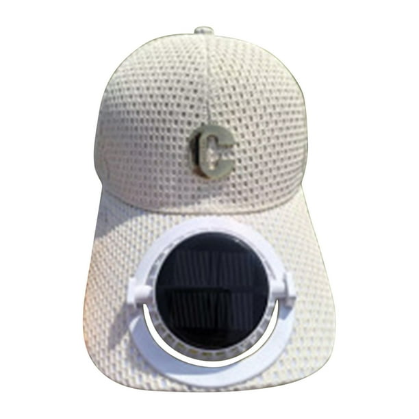 Wide Solar Fan Outdoor Fishing Hat Men Sun Hat With Solar Fan Fishing Hats 3 Speed Adjustable Fan Hat