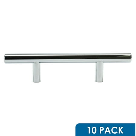 UPC 600346749542 product image for 10 Pack Rok Hardware 3' Hole Centers Chrome Kitchen Cabinet Euro Style Drawer Do | upcitemdb.com