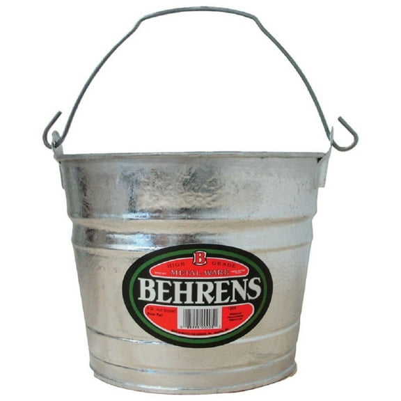 Behrens High Grade Steel 1205 5 Quart Hot Dipped Galvanized Steel Pail