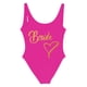 thumbnail image 4 of MKLEKYY Trajes De Baños Women Fashion Letter Print Piece Swimsuit Sexy Bikini Swimwear Bathing Sleeveless Backless Swimsuit 815, 4 of 4