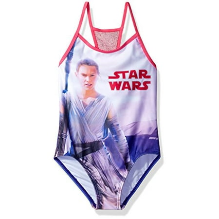 Star Wars Big Girls' Swimsuit, Pink, 6X