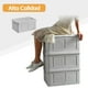 thumbnail image 4 of 3 Piezas Cajas de Almacenamiento - 36 L de Capacidad Organización, Cajas de Almacenamiento Plegables con Tapa para Ropa,para El Hogar,El Trabajo (Gris), 4 of 7