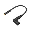 thumbnail image 2 of Cable convertidor XLR de ángulo recto a cable de 3,5 mm portátil de 1 pie (30 cm) para alimentación 35 TRS a XLR Macho, 2 of 9