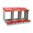 thumbnail image 1 of Caja para gallinas ponedoras, fácil de limpiar, caja nido para gallinas ponedoras de huevos para granjas domésticas avícolas rojo, 1 of 8