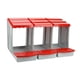 thumbnail image 1 of Caja para gallinas ponedoras, fácil de limpiar, ideal para granjas avícolas. rojo, 1 of 9