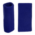 thumbnail image 6 of Unique Bargains 1 Pair Sweat Absorbing Wrist Sweatbands Athletic Cotton Yarn Latex Blue 8x15cm, 6 of 6