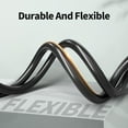 thumbnail image 4 of 100 FT 16/3 Black Indoor Outdoor Extension Cord Waterproof, 3 Prong Flexblie SJTW Cold Weatherproof -50°C Appliance Extension Cord 10 AMP 1250W 16AWG Heavy Duty Electric Cable, ETL Listed, 4 of 7