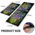 thumbnail image 5 of Colorful Tree Kitchen Rug Set of 2 Anti-Fatigue Cushioned Floor Mats Forest Non Slip Waterproof Comfort Standing PVC Rugs Decor for Office Home Laundry Room 17.3 x 28+17.3 x 47 Inches, 5 of 6