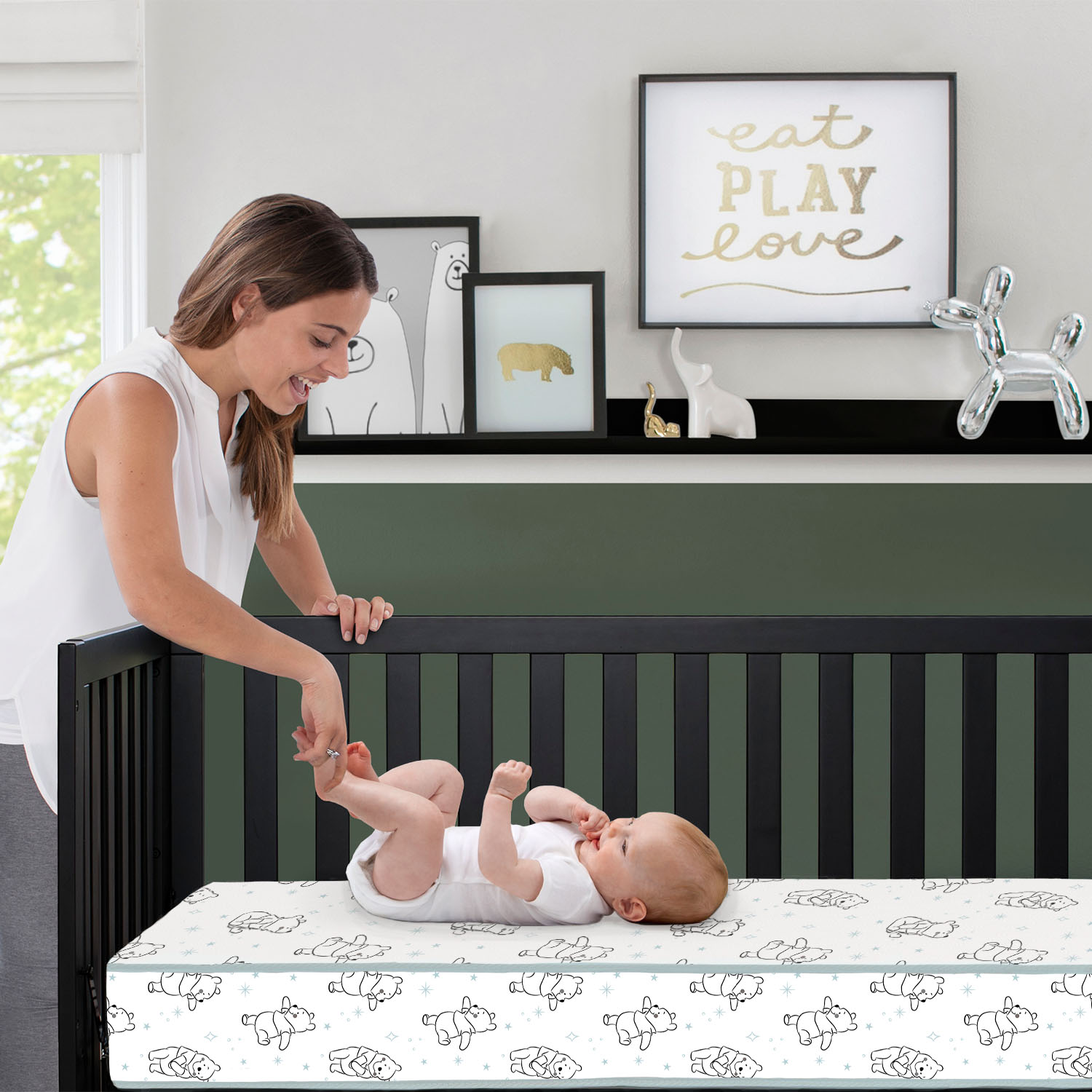 Disney Winnie the Pooh Dual-Sided Crib Mattress photo 2
