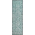 thumbnail image 2 of Addison Rugs Mayfield Premium Machine Washable Transitional Damask Aqua Runner Rug, 2'3" x 7'6", 2 of 6