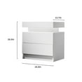 thumbnail image 2 of Bedroom LED Drawer Nightstand | Multi - color Strobe Lights | American Traditional Style | Organize Small Bedroom Items, 2 of 2