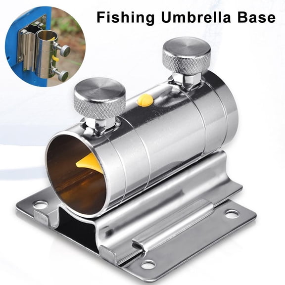 QHUDLV Fishing Umbrella Base Stand, Adjustable Stainless Steel Umbrella For Fishing Stand Bracket Base Box