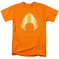 thumbnail image 1 of Jla-Aquaman Logo Short Sleeve Adult 18-1 Tee, Orange - Small, 1 of 1