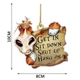 thumbnail image 2 of Cqxid Hangs Under $5 Double-sided Car Dog Pendant Car Key Backpack Accessories Pendant, 2 of 2