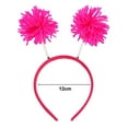 thumbnail image 6 of comerut Fur Ball Decor Headband Girl Funny Headband Fluffy Ball Hairband Halloween Christmas Birthday Party Hair Accessories, 6 of 7