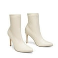 thumbnail image 3 of Dream Pairs Women’s Mid-Calf Sock Boots – Sleek Stiletto & Mid Heel, Stretch Knit Comfortable Fit, Elegant & Versatile Fashion Booties, 3 of 4