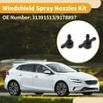thumbnail image 3 of Kit de boquillas de lavado de parabrisas Unique Bargains para Volvo C30 2.4l 5 cilindros Boquillas de rociado de parabrisas Jet limpiaparabrisas No. 31391513/9178897 4 Pcs Conector de manguera T, 3 of 6