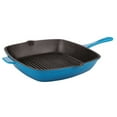 thumbnail image 6 of BergHOFF Neo 2pc Cast Iron 10" Fry Pan & 11" Grill Pan Cookware Set, Blue, 6 of 10