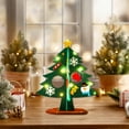 thumbnail image 6 of Leodye 1 piece DIY Felts Toddler Christmas Tree Kids' Interactive Christmas Tree with Removable Tree Ornaments-9.5 x 7.9 in, 6 of 6