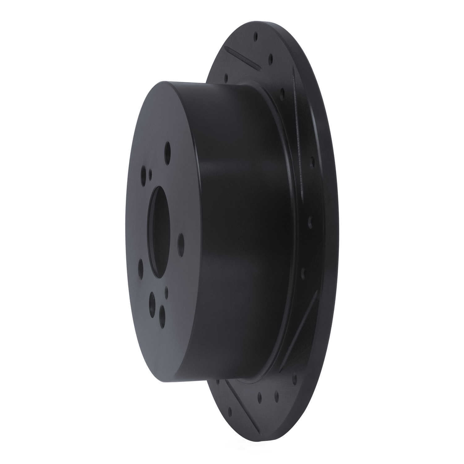 Dynamic Friction Company 633-76130R DFC Brake Rotor - Drilled And Slotted - Black