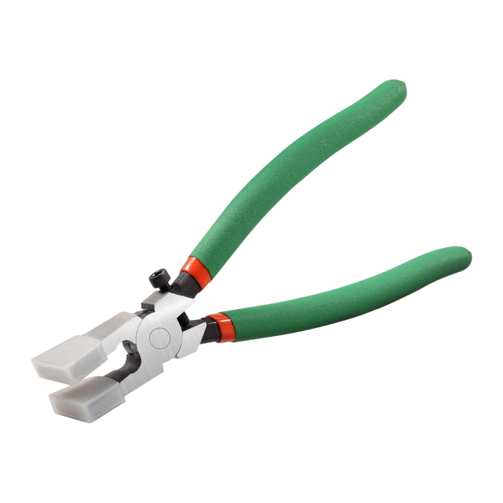 FVDPWYE Glass Cutter Tool Glass Breaking Pliers Ergonomic Handle Heavy Duty Breaker Tile 8inch