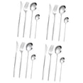 thumbnail image 3 of Juego de cubiertos de cocina Soledad 16 piezas Acero inoxidable cuchillo tenedor cuchara cucharadita Plata, 3 of 10