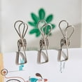 thumbnail image 4 of Clearance Under $5 20 Pack Stainless Steel Clothes Pins Utility Clips Hooks Clothespin Clothesline Clip For Home Laundry Office Outdoor Indoor Drying Cord, 4 of 7