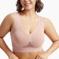 thumbnail image 3 of Knosfe Breathable Anti-Sagging Breasts Sports Bras for Women Cooling Comfort Wireless Bra Breathable Lift Up Air Bra Pink XX-Large, 3 of 3