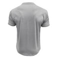 thumbnail image 6 of Rhuody Short Sleeve mens t shirt Round Neck Tee Pullover Striped Printed Lightweight Tops Clothes Light Gray S, 6 of 7